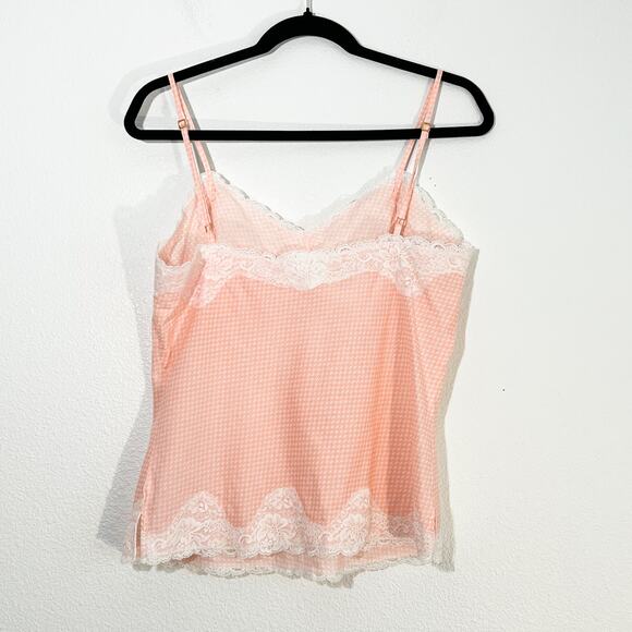 Unbranded Y2K Lace Cami Women's L Pink Tank Top Spring 90s Coquette Girly - Picture 4 of 4